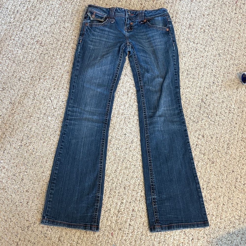 Zanadi Dark Blue Flare Jeans